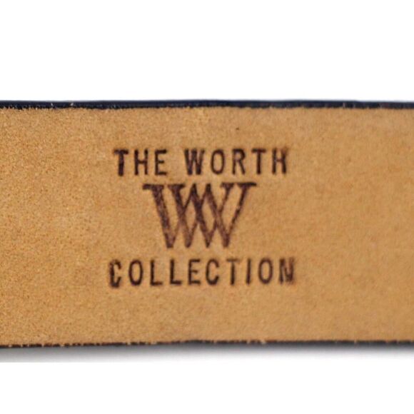 The Worth Collection BLACK GRAY GENUINE PYTHON 3/4\